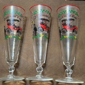 Set of 5 Vintage Glasses